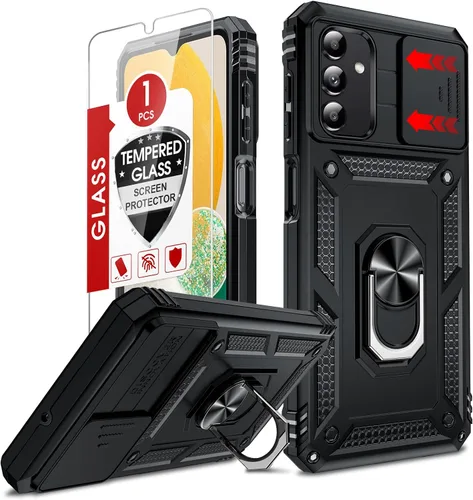 Vista 160 de LeYi Funda para Moto G Stylus 2022 4G (no compatible con 5G), funda para Moto G Stylus con 2 protectores de pantalla, funda protectora de grado Oro