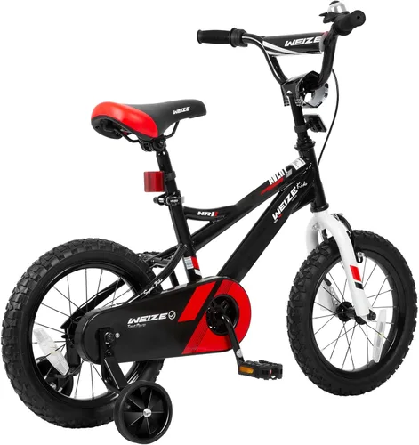 Vista 5 de WEIZE Bicicleta para niños, bicicleta para niños de 14, 16, 20 pulgadas, para niños y niñas de 3 a 12 años, altura del ciclista de 32 a 60 pulgadas