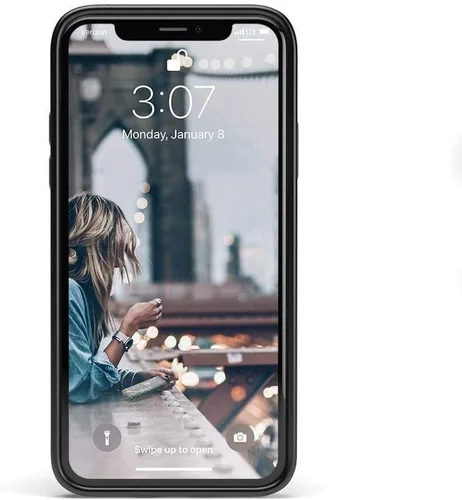 Vista 4 de Carcasa Casely para iPhone XR *Solo Buenas Vibraciones* Impresión de Festival Diseño Clásico Ultradelgado