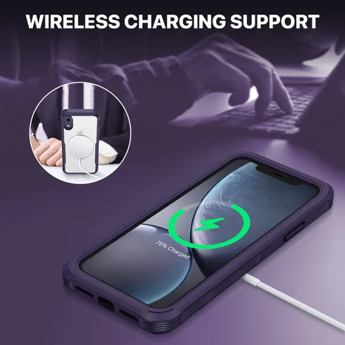 Vista 526 de CENHUFO Funda de privacidad para iPhone 11 Pro, funda de cuerpo completo con protector de pantalla de privacidad de vidrio templado 9H integrado