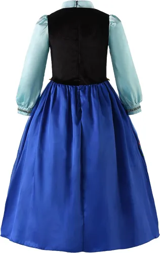 Vista 3 de JerrisApparel Vestido de princesa para fiesta de nieve, disfraz de reina para cosplay