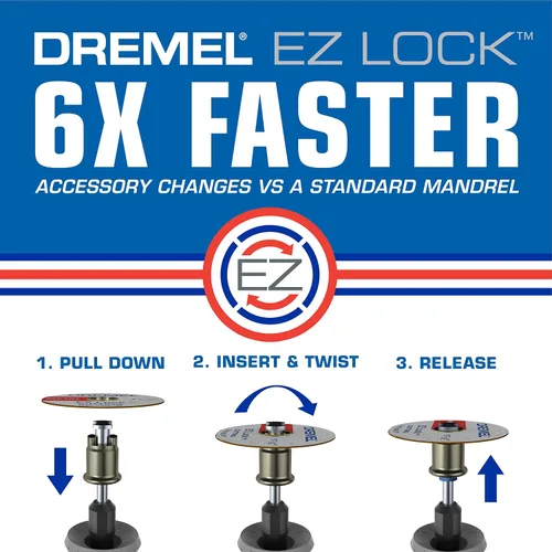 Vista 8 de Dremel Max Life EZ506HP Rueda de Corte de Metal Premium de Alto Rendimiento de 1-12" (38.1mm), Azul