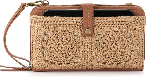Vista 17 de The Sak Iris Bolso para smartphone cruzado Aspen Stripe / Crochet