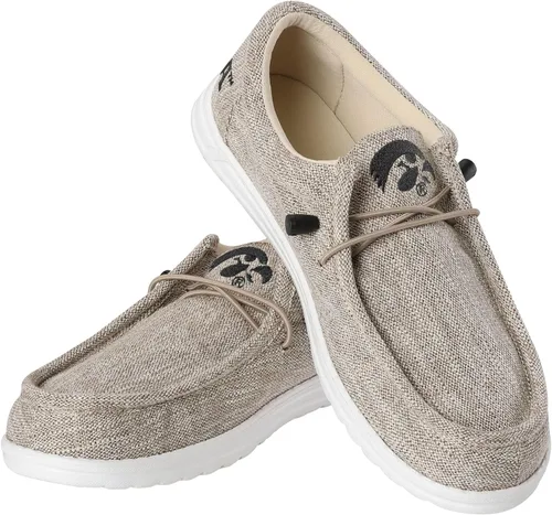 Vista 28 de FOCO Men's NCAA College Team Logo Lightweight Loafers Lace Up Cotton Knit Shoes