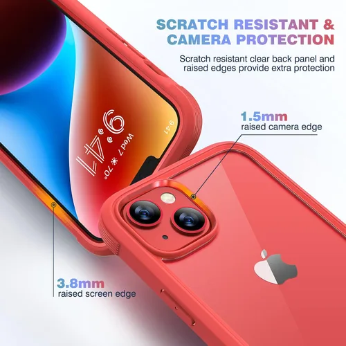 Vista 204 de DIACLARA - Funda transparente compatible con iPhone XR 6.1 pulgadas 2018