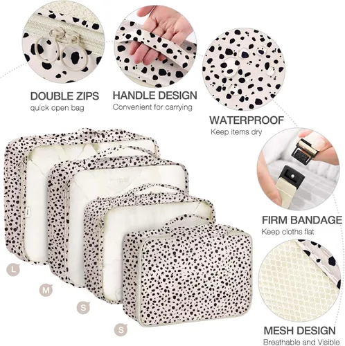 Vista 7 de Cubos de embalaje para maletas, cubos de embalaje con bolsa de zapatos, bolsa de cosméticos, bolsa de ropa, bolsas de accesorios, cubos de embalaje
