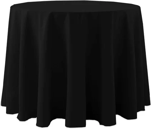 Vista 31 de Ultimate Textile Cotton-Feel - Mantel redondo de 90 pulgadas para comedor, color berenjena, color morado
