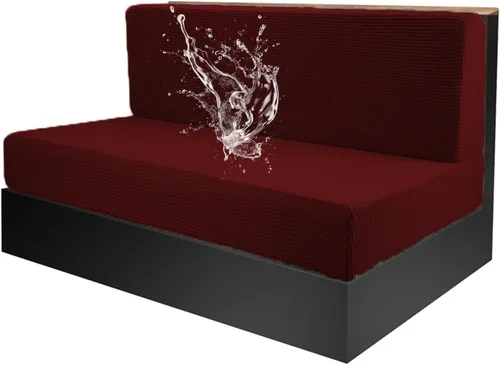 Vista 18 de Funda elástica para cojines de comedor de caravana, asiento de cabina de sofá jacquard para banco de automóvil de cámper