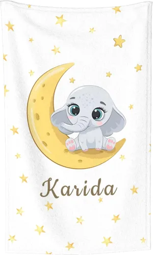 Vista 2 de Mantas personalizadas para bebé, manta personalizada para recién nacidos, infantes, niños, manta con nombre para/manta de forro polar personalizada
