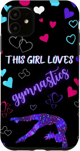 Vista 8 de Funda para iPhone 16 Gymnast This Girl Heart Loves Gymnastics Pink Teal