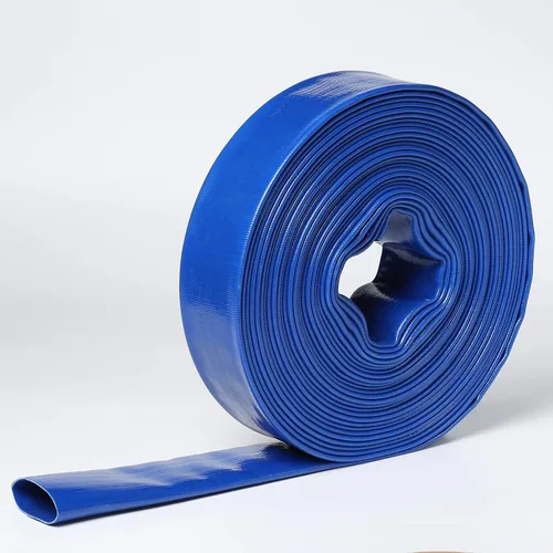 Vista 6 de 6" EN X 300' pies de PVC agrícola Lay Flat Discharge Pump Hose con Roscado Camlock Pin Lug