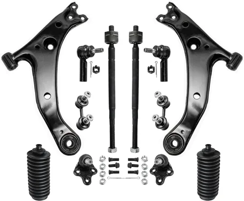 Vista 13 de Detroit Axle - Kit de extremo de 12 piezas para Ford Explorer Mercury Mountaineer 1998-2001 1999 2000, 2 brazos de control delanteros superiores