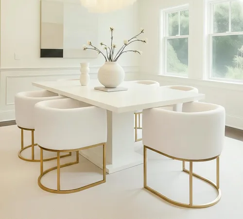 Vista 62 de HNY Silla de comedor moderna de mediados de siglo tapizada en forma de barril, negra, con brazos, silla de cocina y comedor de cuero, silla auxiliar