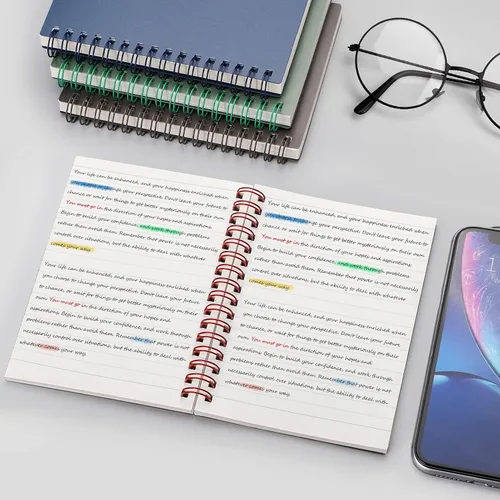 Vista 6 de RETTACY Cuaderno de bolsillo, 160 páginas forradas, tamaño mini A6 (4.5" × 5.7"), para trabajo, diario, escritura, papel grueso de 100 g/m²