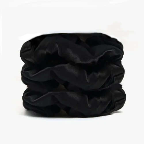 Vista 14 de Michooyel 100% seda de morera, bandas elásticas para el cabello, para mujeres y niñas, cabello rizado, sin daños, soporte para cola de caballo