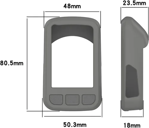 Vista 6 de Funda de silicona compatible con Wahoo Elemnt Bolt V2 GPS Ciclismo/Bike Computer Bundle Funda protectora de piel Accesorios de parachoques (negro)
