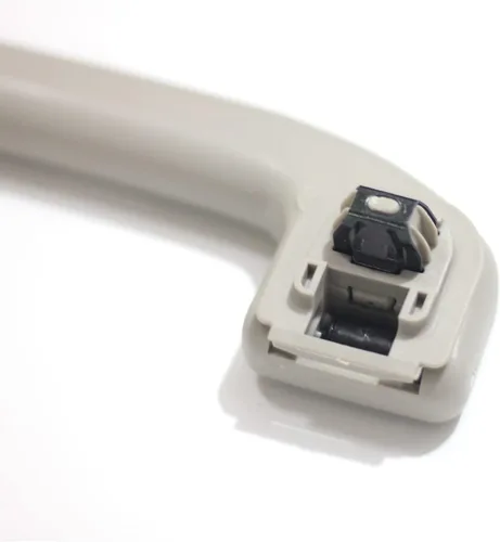 Vista 5 de Manija de Agarre de Techo Interior Automático Exclusivamente para Nissan 73940-6CA0A (con Gancho para Abrigo Tipo 1 Pieza, Gris Claro)