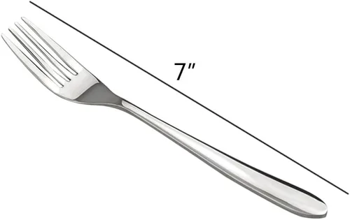 Vista 3 de Kekow Tenedores de postre de 12 piezas, acero inoxidable, 7 pulgadas