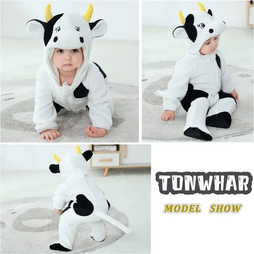 Vista 5 de TONWHAR Baby Boy's Girl's Animal Bodysuit Infant And Toddler's Romper Jumpsuit Halloween Costume Partywear