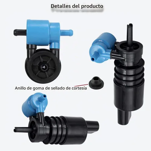 Vista 5 de Bomba de limpiaparabrisas ASUBHA, bomba de lavado de parabrisas automotriz de repuesto, bombas de limpiaparabrisas con ojal compatibles con Dodge