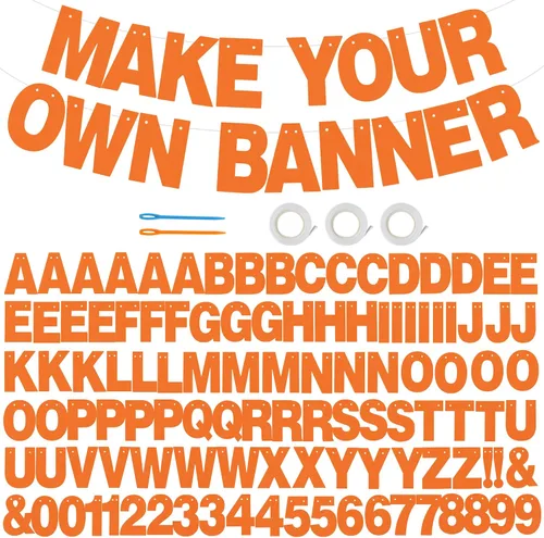 Vista 20 de 116 piezas de letras de la A a la Z DIY Banner personalizado Colorido