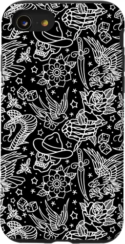 Vista 18 de Funda de arte de tatuaje tradicional americano para iPhone 17