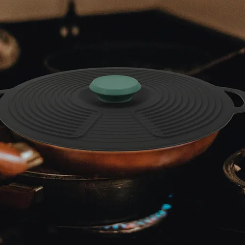 Vista 2 de DOITOOL Tapas de silicona para ollas y sartenes, tapas de silicona para tazones y fundas de alimentos, cubiertas de silicona resistentes al calor