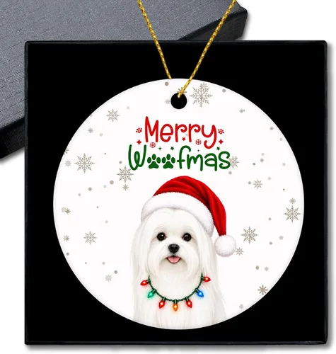 Vista 11 de Shiba Inu Gifts - Adornos navideños de cerámica para árbol y auto