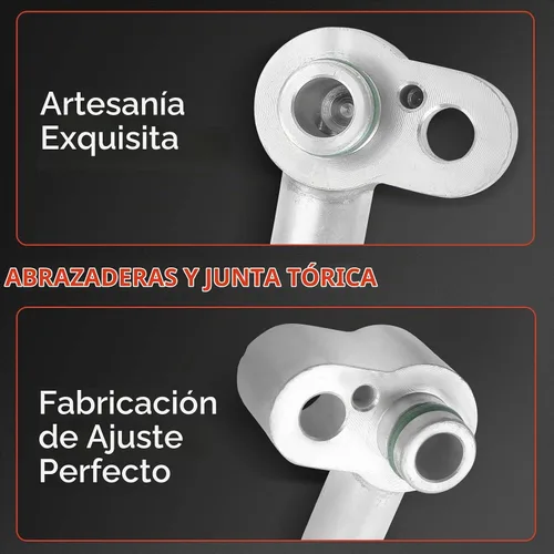 Vista 3 de A-Premium Conjunto de manguera de línea de descarga de A/C compatible con Volkswagen Jetta 2005-2014, Golf 2010-2014, Rabbit 2006-2009, 2.5L