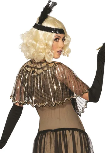 Vista 2 de Rubies womens Roaring 20s Sequin Shawl