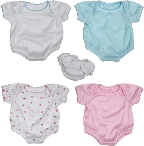 Vista 2 de JC Toys, for Keeps! La Newborn by Berenguer Set de regalo para muñecas de 15 a 17 pulgadas, 6 piezas para niños mayores de 2 años, rosa, azul