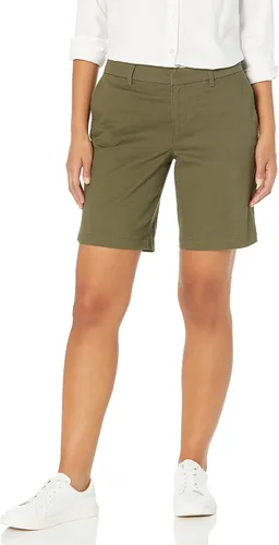 Vista 7 de Tommy Hilfiger Pantalones cortos chinos casuales de negocios Hollywood para mujer Azul marino
