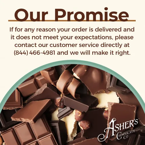 Vista 4 de Asher's Chocolates Caja de regalo navideña, listo para envolver, surtido de leche y chocolate negro, chispas de chocolate con leche, Graham