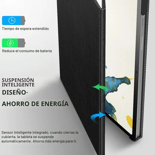 Vista 5 de INFILAND Funda para Samsung Galaxy Tab S10 Lite/10 FE/ S9 FE 5G de 10.9 pulgadas/Tab S9 de 11 pulgadas, Cubierta Ultra Delgada Multi-Ángulo