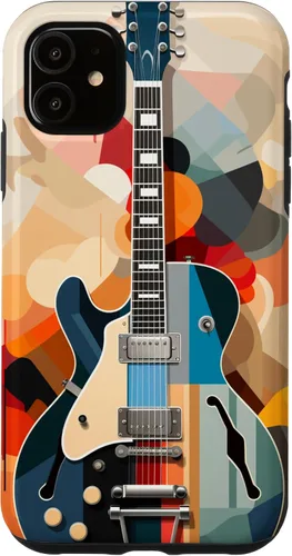 Vista 8 de Electric Guitar Abstract Art Cover Phone Case for iPhone 17