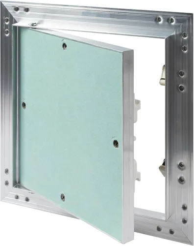 Vista 10 de Panel de acceso de aluminio para paneles de yeso de 6 x 6 pulgadas, puerta del eje de servicio, plomería, electricidad, calefacción, escotilla