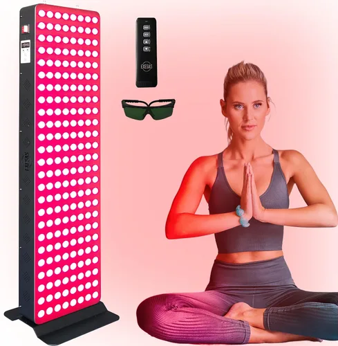 Vista 10 de Dispositivo de terapia de luz roja para cuerpo completo, 630 nm, 660 nm, 810 nm y 850 nm, panel LED de grado clínico de doble chip de infrarrojo