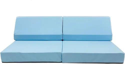Vista 10 de foamnasium Blocksy Mini - Juego de espuma para interiores, 3 piezas, suave sofá de juego activo para niños y niños para gatear, escalar, construir