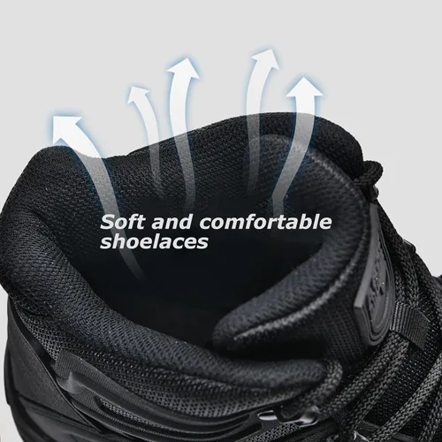 Vista 3 de Botas tácticas militares para hombre, botas de trabajo, botas de desierto, botas duraderas, botas de senderismo, botas de combate, botas ligeras