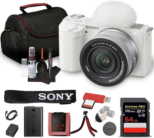 Vista 11 de Sony ZV-E10 - Kit de cámara sin espejo con lente de zoom de potencia de 16-50mm II (negro) Sensor APS-C Herramienta compacta para creadores +