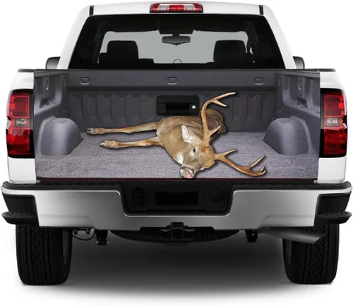 Vista 5 de GRAPHIX EXPRESS Calcomanías para puerta trasera de camioneta (T313 ciervos) para puerta trasera, calcomanías para camionetas, calcomanías gráficas