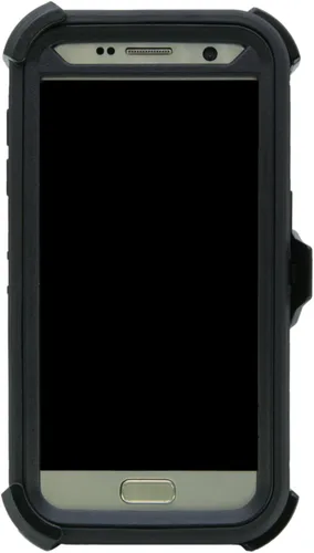 Vista 2 de Funda para Galaxy S7 (5.1 pulgadas), resistente de cuerpo completo, protección contra caídas de grado militar, funda para cinturón de hombre