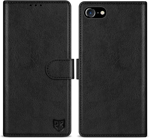 Vista 20 de ZZXX Funda tipo cartera para iPhone 7 Plus/iPhone 8 Plus con bloqueo RFID, ranura para tarjetas, función atril, cierre magnético, funda protectora