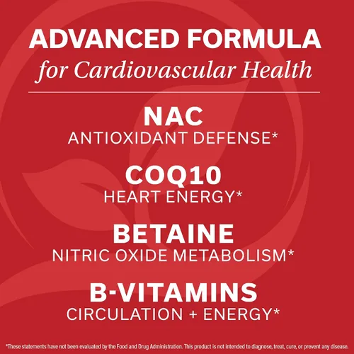 Vista 6 de Apoyo a la circulación y el flujo sanguíneo por el Dr. Vogel, MD - CoQ10 y Betaína (suministro para 3 meses) - Benfotiamina, NAC, complejo B - Salud