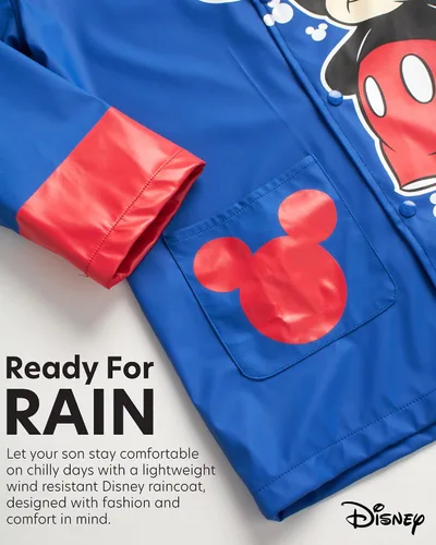 Vista 3 de Disney Chaqueta Mickey Mouse para niño - Impermeable Slicker Shell
