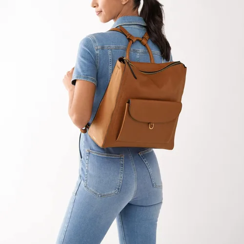 Vista 5 de Fossil Parker - Mochila convertible de cuero para mujer
