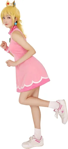 Vista 3 de miccostumes Vestido de princesa para mujer, disfraz de cosplay con corona