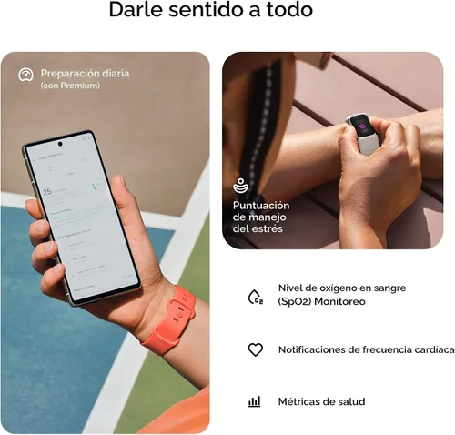 Vista 3 de Fitbit Charge 6 - Rastreador de actividad física con frecuencia cardíaca, GPS, obsidiana