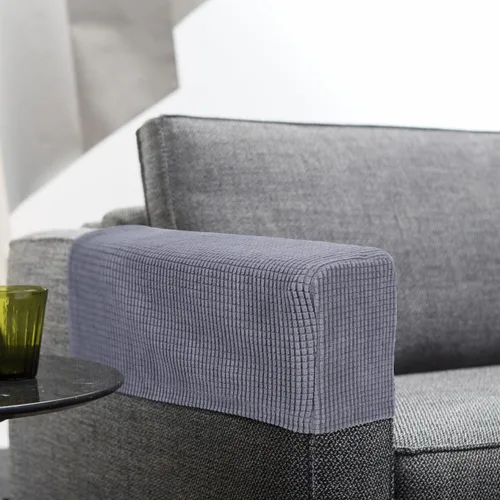 Vista 7 de SUPVOX Funda elástica universal para reposabrazos de sofá, 2 piezas, protector de reposabrazos elástico de vellón suave para sofá y sillón, toallas