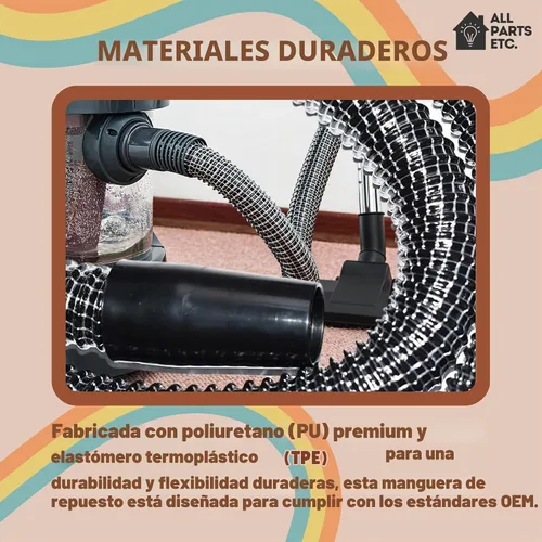 Vista 4 de Manguera de vacío para aspiradoras arcoíris compatible con accesorios de aspiradoras arcoíris de las series D2, D3, D4C y SE, piezas de repuesto